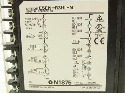 Omron E5EN-R3HL-N PLC Temperature Controller Module 100-240VAC Panel Mount