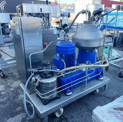 Alfa-Laval CLARA 80 VNPX 507 SGD-31GC clarifier skid, 316SS.