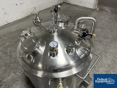 USED DCI Used 600 liter DCI Jacketed Receiver Vessel, Hastelloy C22, 45/150#