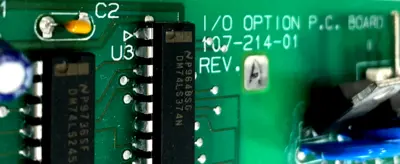 USED UNBRANDED 107-214-01 I/O OPTION PC BOARD REV. A 10721401