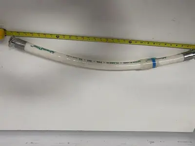 USED ADVANTAPURE APSM-P-1000 1" X 31" FLEXIBLE SILICON HOSE 150PSI @25C