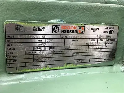 USED BROOK HANSEN W-DF405TD-NE