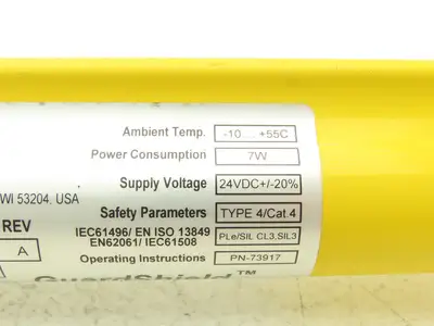 Allen Bradley 440L-T4J0320YD Light Curtain Guardmaster Transmitter Ser A Rev A