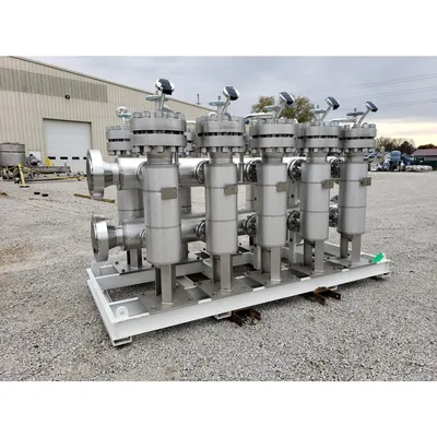 Unused Stainless Steel Rosedale High Pressure Liquid Filtration Strainer System