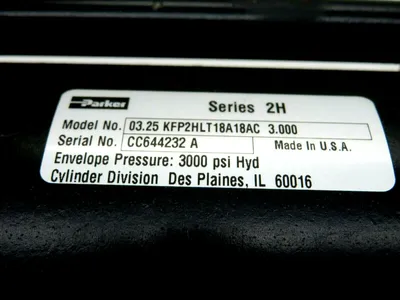 NEW PARKER 03.25 KFP2HLT18A18AC 3.000 PNEUMATIC CYLINDER SERIES 2H 3000PSI
