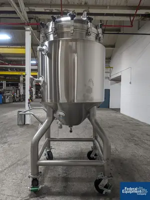 USED A&M Process 500 Liter A&B Process Receiver Tank, 316 S/S, 44/150#