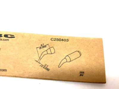 New | in-Stock JBC Bent Conical Soldering Cartridge Ø 1mm Soldering Supplies Michigan US | Maverick Industrial Sales #1398034