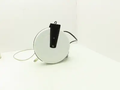 30' Welding Cable Reel Static Grounding Magnetic Stud Clamp 125V 800A