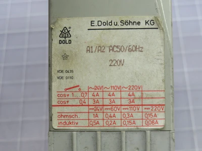 Used DOLD _UNKNOWN_ Relays & Switches | OCO Industrial #1699132