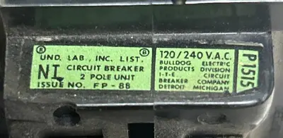 Used BULLDOG ELECTRIC P1515 Circuit Breakers | Surplus Asset Holdings #1189436