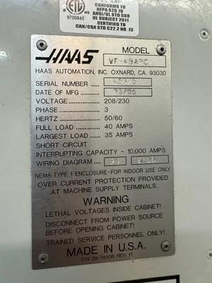2006 HAAS VF-4BAPC Vertical Machining Centers | Mohawk Machinery (14)