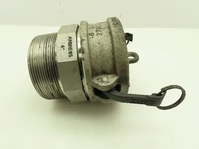 Dixon 400-F Cam & Groove Type F  4"Male Adaptor w/400 DC 4"Cam & Groove Dust Cap