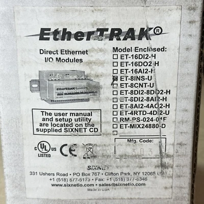 NEW Sixnet ET-8INS-U