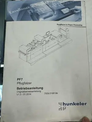 USED HUNKELER PLOWFOLDER SYSTEM