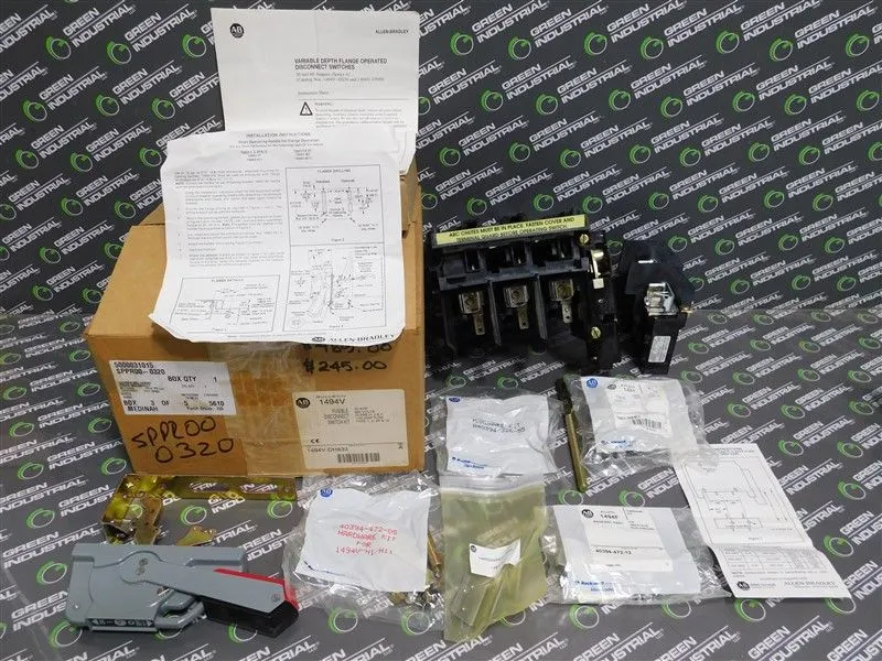 Allen Bradley 1494V-DH633 Fusible Disconnect Switch Kit Ser.A 30A 600V