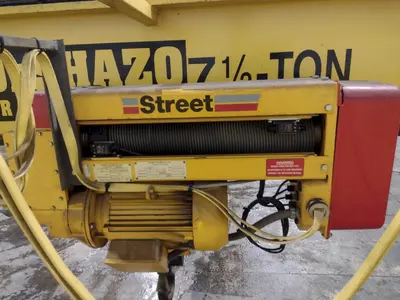 7.5 TON x 27' DESHAZO SINGLE GIRDER TOP RUNNING BRIDGE CRANE WITH STREET UNDERSLUNG HOIST: YOBRO 24991