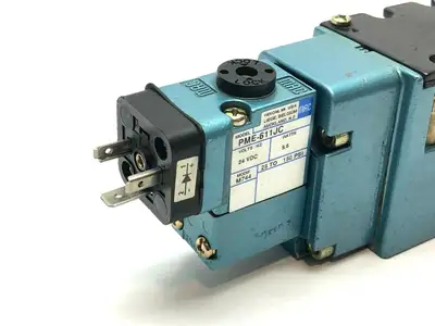 Solenoid Pilot Operated Valve | MAC Valves MV-A2B-A211-PM-611JC9  w/ Solenoids - Used