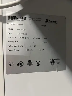Used MASTER-BILT BLG-48HD Display Refrigerators Florida US | BAM Discount Restaurant Equipment #1393571