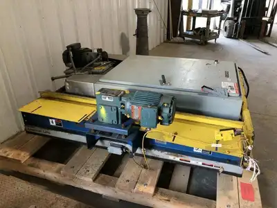 American Lifts Hydraulic Scissors Lift Table 3000lb w/ Versa Roller Conveyor 3PH