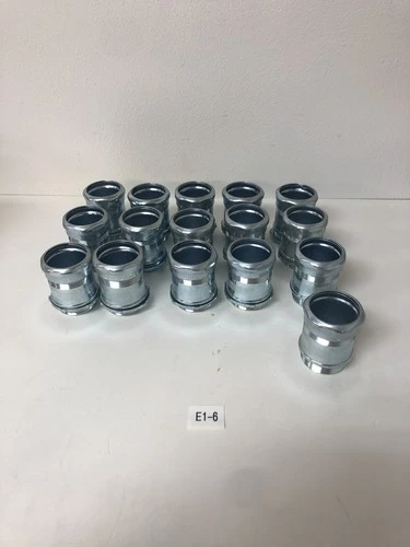 1-1/2" Metallic Tube EMT Compression Connector New Fast Shipping (Lot Of 16)