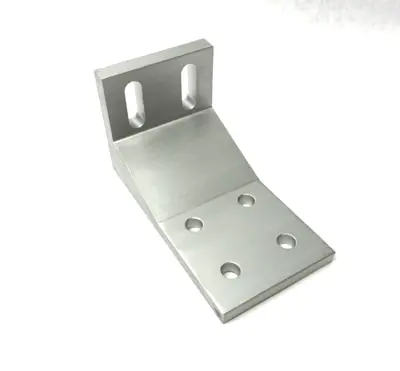 USED PARKER ALUMINUM FLOOR MOUNTING BRACKET 40-SERIES 80/3.0IN