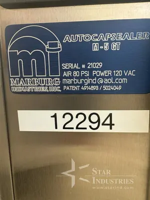 Used MARBURG M-5GT Cappers Tamper Evident - Neck Banders California US | Star Industries #1254670