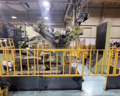 18” X .175”  X 8,000 LBS CWP MODEL #SFAC4-20 SPACE-SAVER AUTOMATIC DOUBLE END SERVO COIL FEED LINE: STOCK #22215
