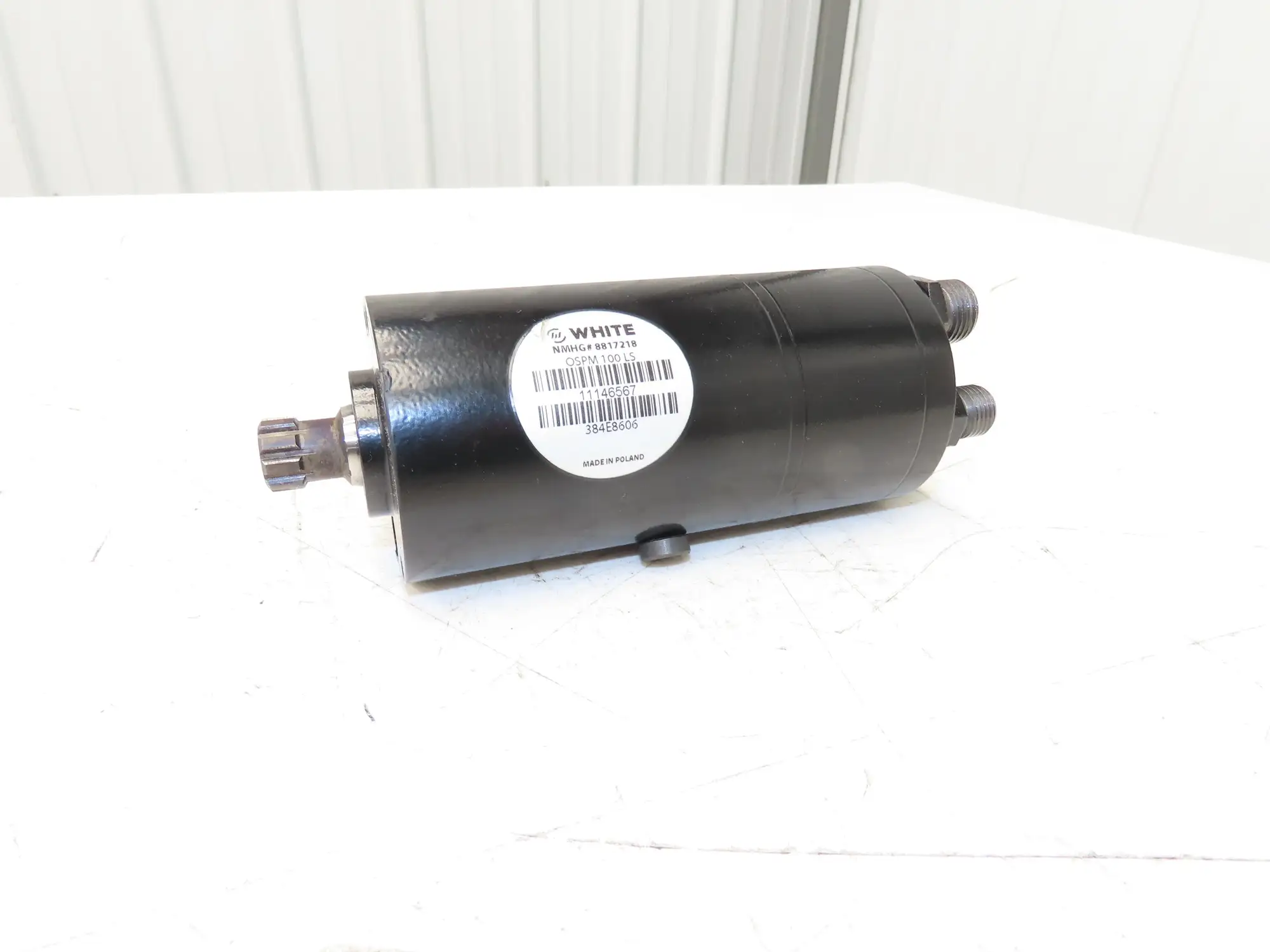 White OSPM100LS Forklift Power Steering Unit Hydraulic Motor Off Hyster E100XN