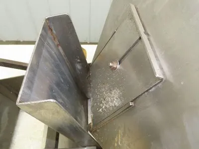 Haumiller Pneumatic Vibratory Parts Feeder Bin 24x24" Stainless Hopper