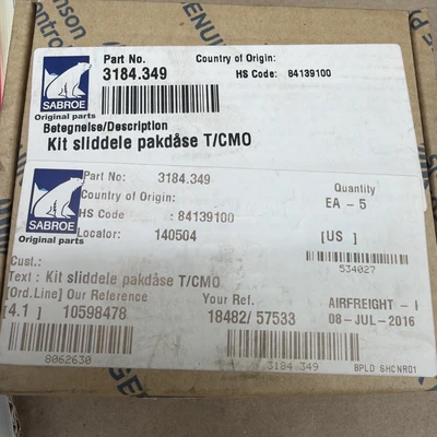 NEW Johnson Controls 3184.349