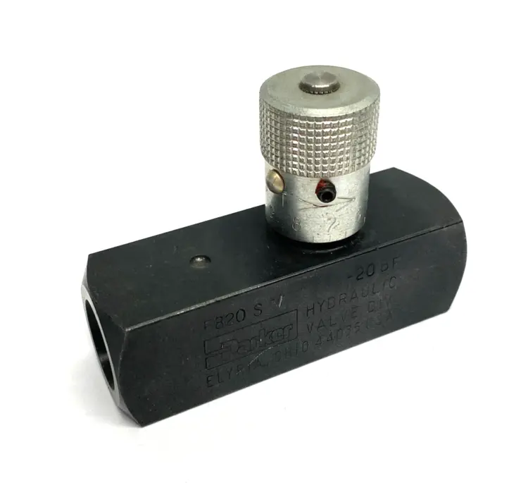 New | in-Stock Parker Colorflow In-line Flow Control Valve, Hydraulic 5000psi Pump & Valve Parts Michigan US | Maverick Industrial Sales #1402120