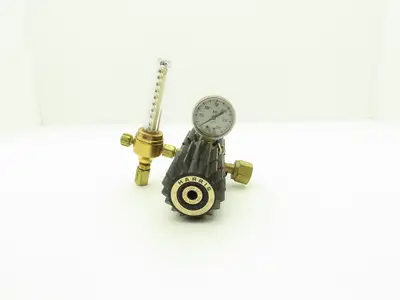 Harris 3-CD100F Calorific Compressed Gas Regulator w/1500PSI Gauge & Flowmeter