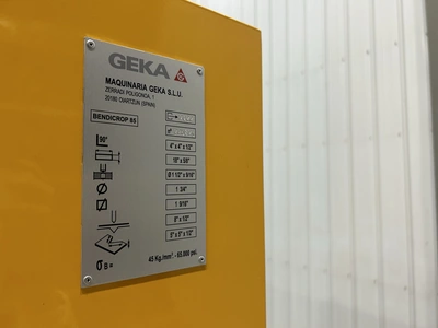 Geka 85 Ton Ironworker, Model Bendicrop 85SD, With Holders – NEW