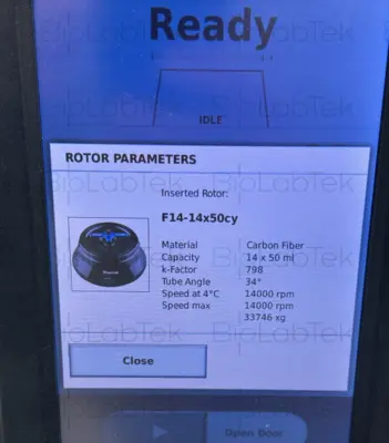 USED Thermo Scientific Fiberlite F14-14x50cy
