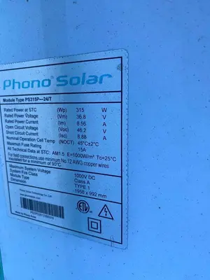 USED PHONO SOLAR PS315P 24/T