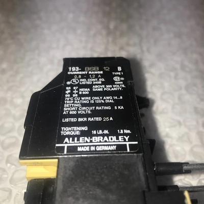 NEW Allen-Bradley 193-BSB12