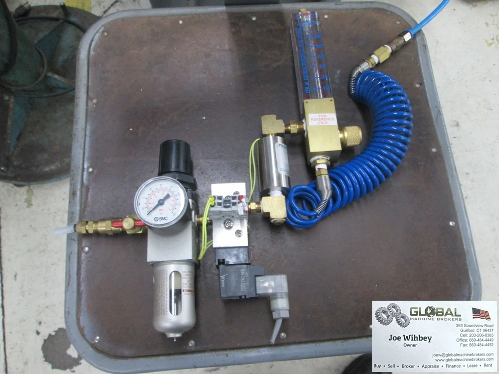 SMC 0-145 Max Psi Pneumatic Regulator W/24V DC Electric Solenoid & Sight Glass