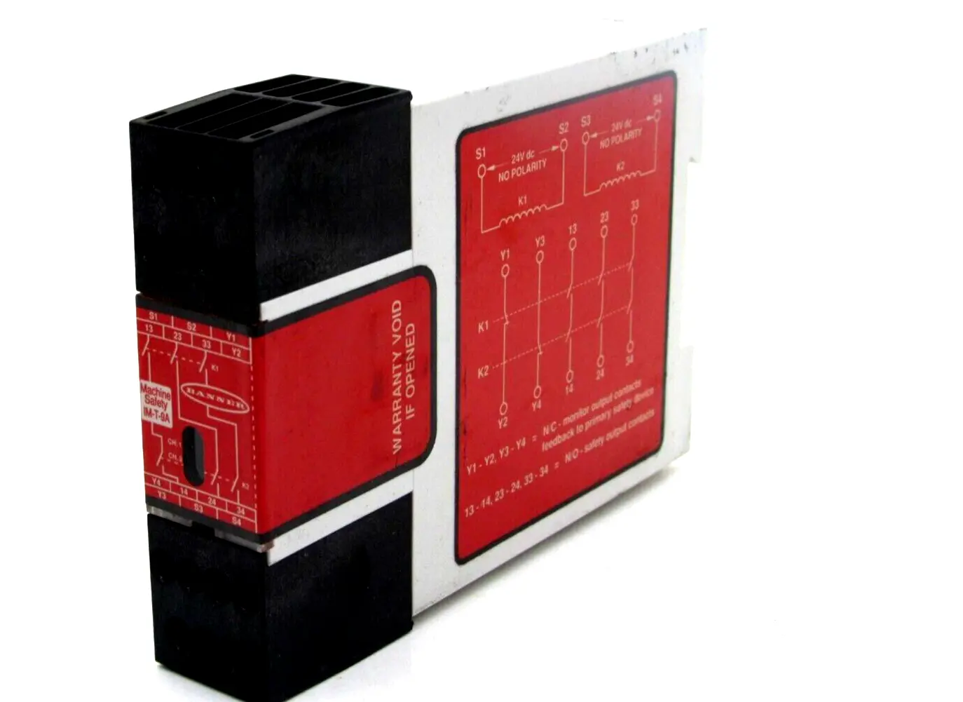 NEW BANNER ENGINEERING IM-T-9A SAFETY RELAY 24VDC IMT9A