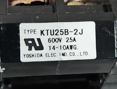 YOSHIDA ELECTRIC KTU25B-2J Connector Module Loc 4A-27