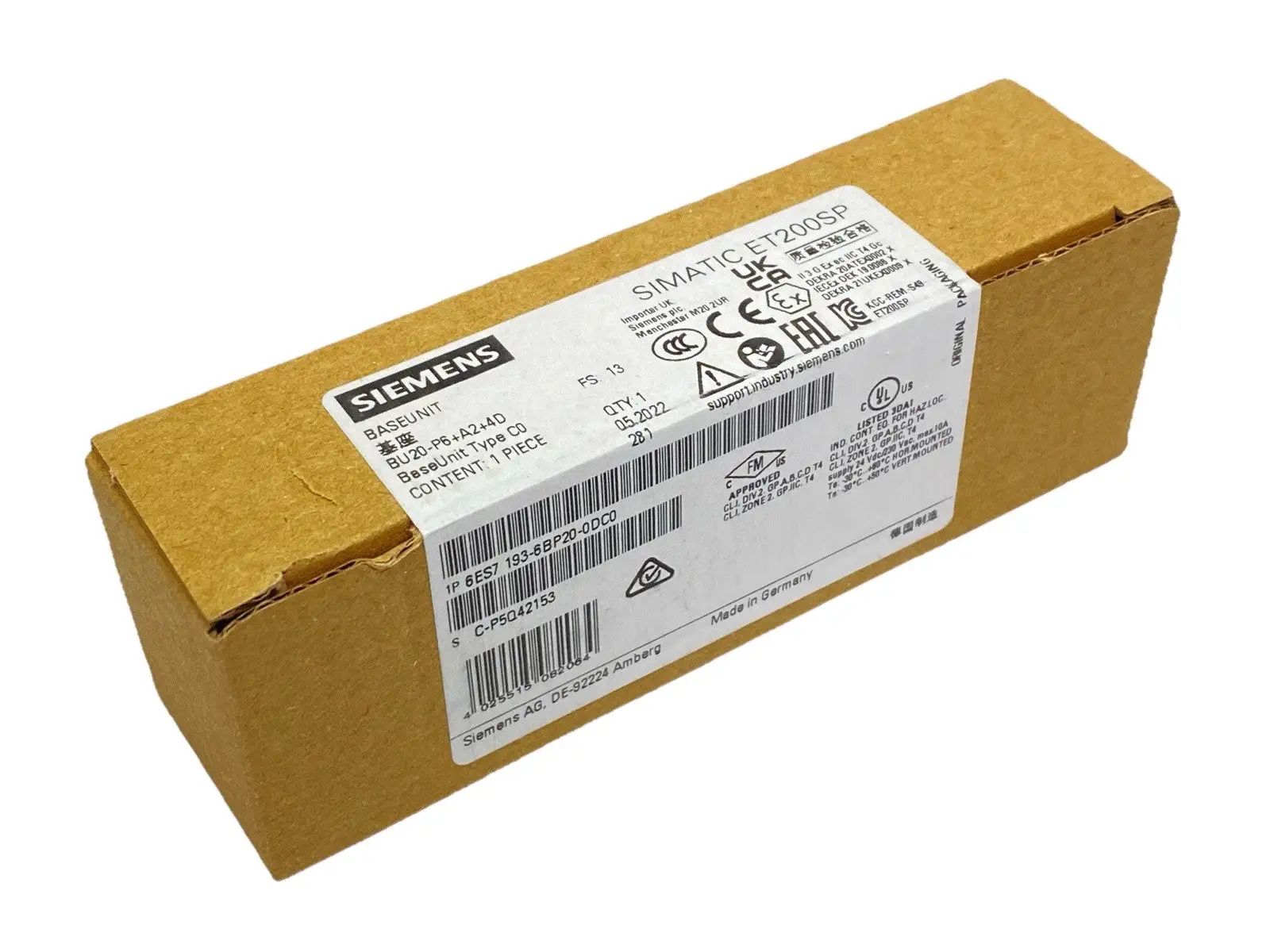 NEW SIEMENS SIMATIC ET 200SP BASE UNIT