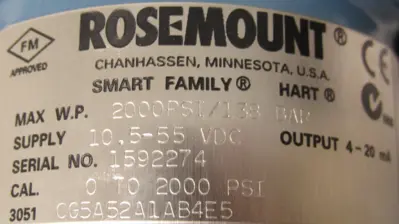NEW ROSEMOUNT 3051-CG5A52A1AB4E5 PRESSURE TRANSMITTER
