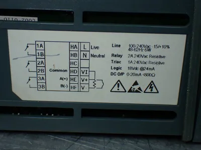 Used EUROTHERM 2216E/AL/VH/R1/R1/RF/2YM/ENG/XXXXX/EU0523 Temperature Controls Ohio US | HGR 24 #802928
