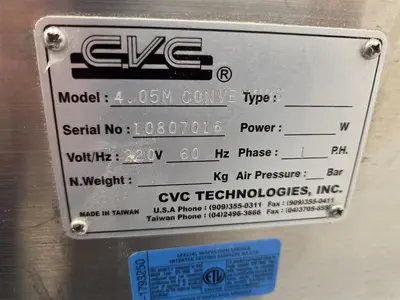 Used CVC TECHNOLOGIES 4.05 CONVEYOR Table Top Chain Conveyors Ontario CA | The Equipment Kings #1345598