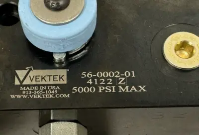 NEW VEKTEK 56-0002-01 MANUAL SHUTOFF VALVE DECOUPLER W/ 10-1016-01 ACCUMULATOR