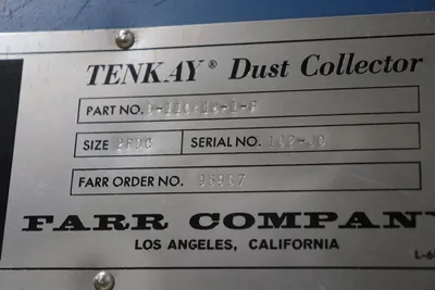 Farr Tenkay 2FDC Dust Collector w/ Extractor Arm