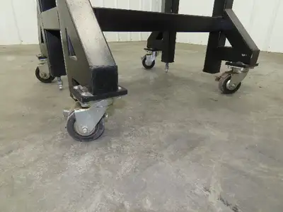 QC Industries 200x900mm Belt Conveyor on Casters 120V Variable Speed 7-80FPM