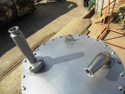 Tank, 125 Gallon, 316 Stainless Steel, 28" x 48", FT/DB, Internal Coils, #S742283