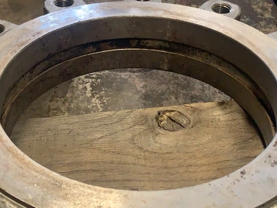 A-C Valve Inc. 10" Stainless Steel Air Operated Knife Gate Valve