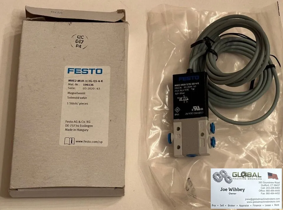 Festo MHE2-M1H-3/2G-QS-4-K Solenoid Valve