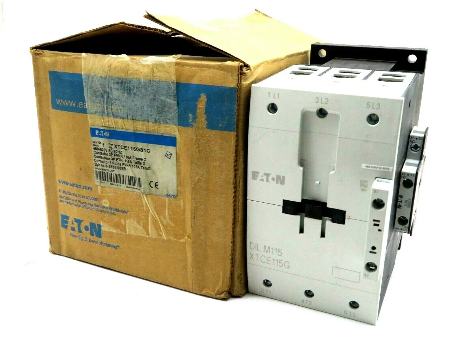 NEW EATON CORP. XTCE115GS1C CONTACTOR 480-500V 50/60HZ